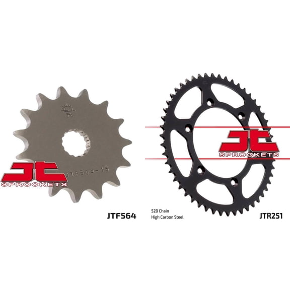Front & Rear Sproket Kit for YAMAHA YZ125 P,R,S-5XE2 02-04 JT Sprockets