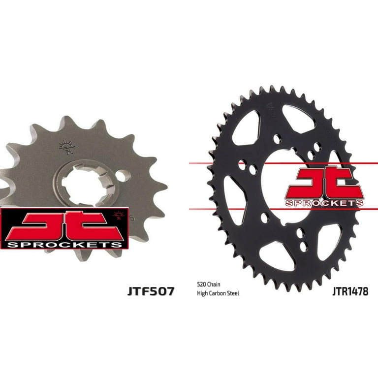 T Front & Rear Sproket Kit for KAWASAKI KXT250 A1,A2 Tecate 84-85 JT