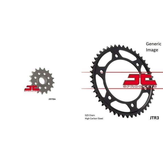 JT SPROCKETS Front and Rear Steel Sprocket Kit for OffRoad BMW F650 GS 2009-2012