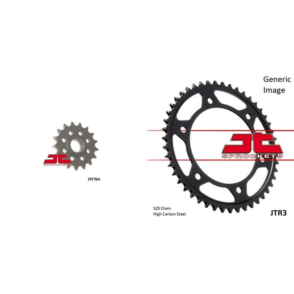 JT SPROCKETS Front and Rear Steel Sprocket Kit for OffRoad BMW F650 GS 2009-2012