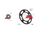 thumbnail image 1 of JT SPROCKETS Front and Rear Steel Sprocket Kit for OffRoad BMW G650 X Challenge 2007-2008, 1 of 5