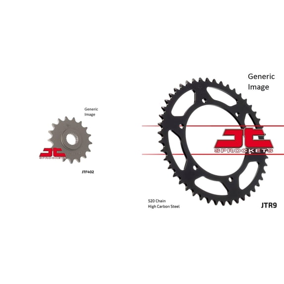 JT SPROCKETS Front and Rear Steel Sprocket Kit for OffRoad BMW G650 X Challenge 2007-2008