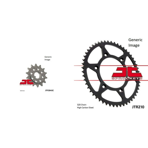 JT SPROCKETS Front and Rear Steel Sprocket Kit for OffRoad HONDA CR250R 1994-1995