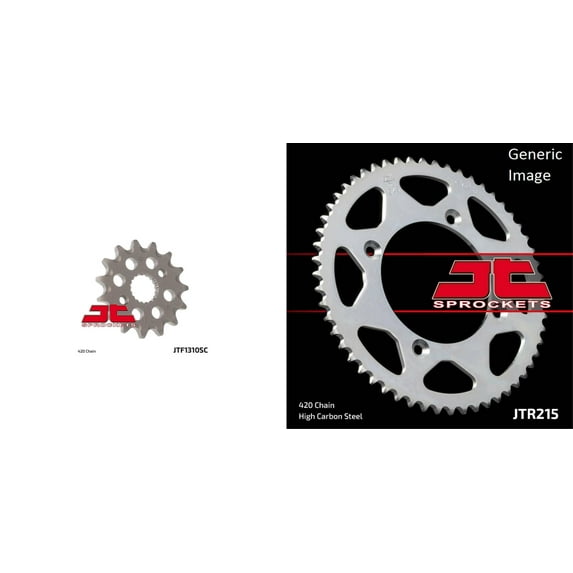 JT SPROCKETS Front and Rear Steel Sprocket Kit for OffRoad HONDA CRF150RB 2007-2016