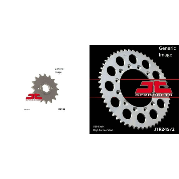 JT SPROCKETS Front and Rear Steel Sprocket Kit for OffRoad HONDA NX650 1988