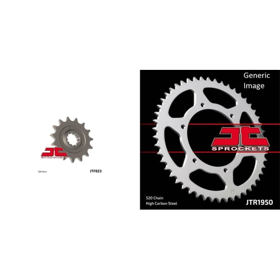 JT SPROCKETS Front and Rear Steel Sprocket Kit for OffRoad HUSABERG FC 501 6 Speed 1997-1999