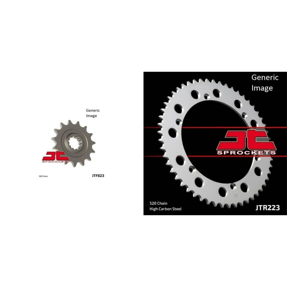 JT SPROCKETS Front and Rear Steel Sprocket Kit for OffRoad HUSQVARNA 430 WR Enduro 1985-1989