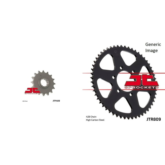 JT SPROCKETS Front and Rear Steel Sprocket Kit for OffRoad SUZUKI DR125SE 1994-1996