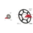 thumbnail image 1 of JT SPROCKETS Front and Rear Steel Sprocket Kit for OffRoad SUZUKI RM250 1989-1992, 1 of 5
