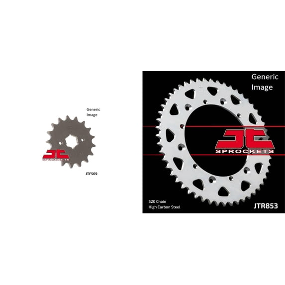 JT SPROCKETS Front and Rear Steel Sprocket Kit for OffRoad YAMAHA IT250 1977