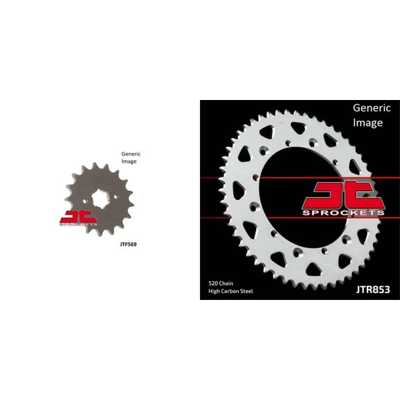 JT SPROCKETS Front and Rear Steel Sprocket Kit for OffRoad YAMAHA IT250 1979-1980