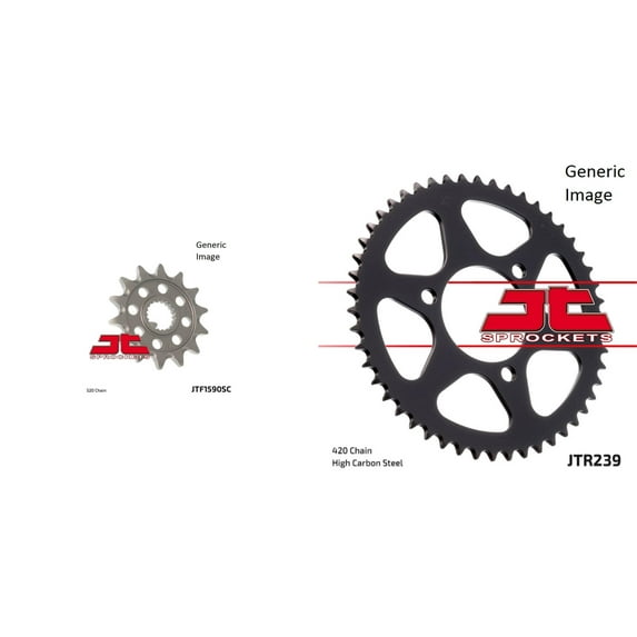 JT SPROCKETS Front and Rear Steel Sprocket Kit for OffRoad YAMAHA WR250F 2001-2006