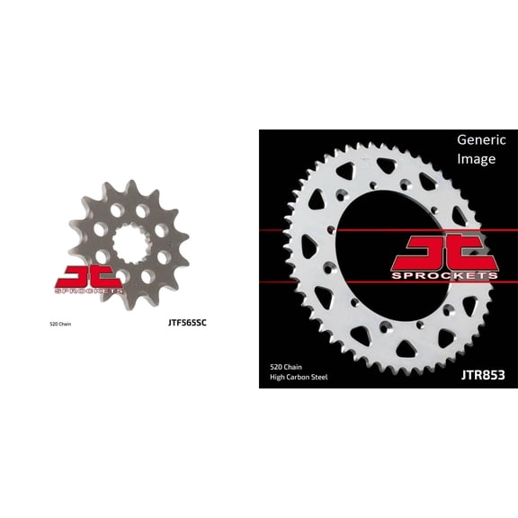 JT SPROCKETS Front and Rear Steel Sprocket Kit for OffRoad YAMAHA YZ400F 1998