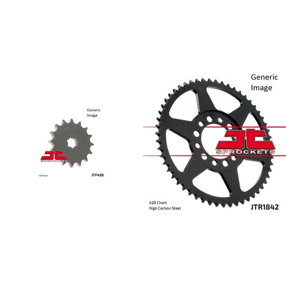 JT SPROCKETS Front and Rear Steel Sprocket Kit for OffRoad YAMAHA YZ80 1980