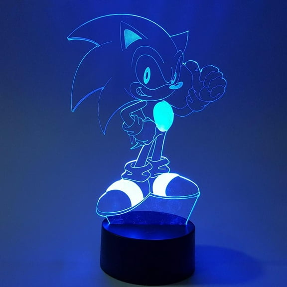 JT Sonic 3D Night Light Multi 7 Color Changing Illusion Lamp for Children Kids Girls Boys and a perfect Home Décor Gift