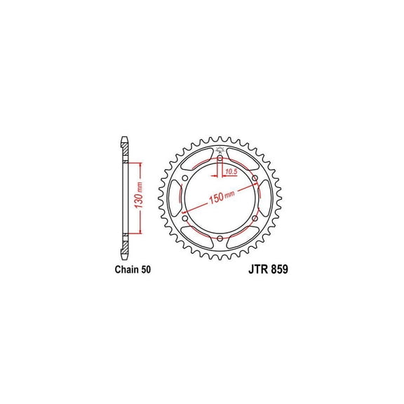 JT JTR859.47  R859.47; Sprocket Rear 47T