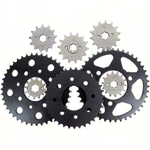 JT Sprockets JTF423.18RB Rubber Cushioned Front Sprocket - 18 Tooth, SCM420 Chromoly Steel