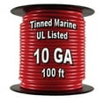 thumbnail image 1 of JT & T Products JTT607C 100 ft. 10 Gauge UL Listed 600V Tinned Marine Wire, Yellow, 1 of 1