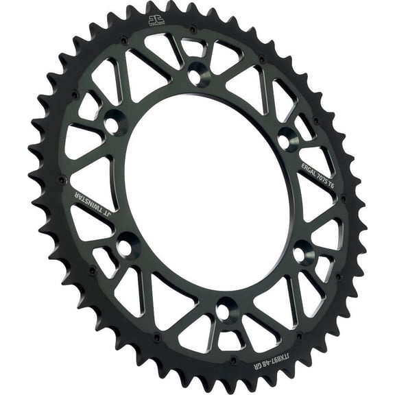 JT Twinstar Steel/Aluminum Gray Rear Sprocket 48 Tooth (JTX897.48GR)