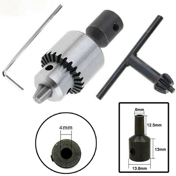 JT0 Micro Motor Drill Chuck Clamping Range 0.3-4mm Electric Motor Shaft 4mm