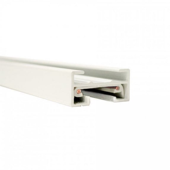 JT2-BN-WAC Lighting-Accessory-Single Circuit J System Track with 2 End Cap-1.38 Inches Wide by 0.69 Inches High-Brushed Nickel Finish