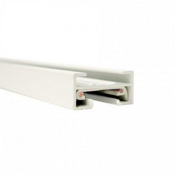 JT8-BN-WAC Lighting-Accessory-Single Circuit J System Track with 2 End Caps-1.38 Inches Wide by 0.69 Inches High-Brushed Nickel Finish