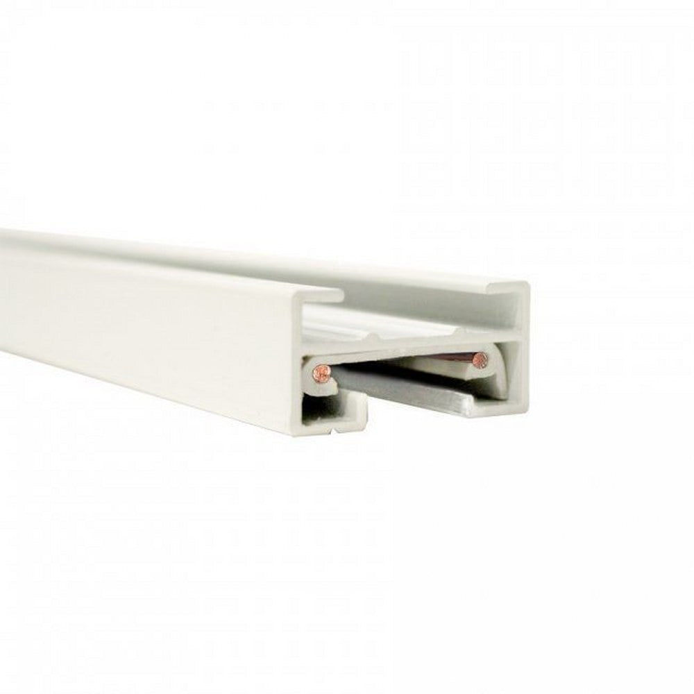 White Aluminum 8-Foot Single Circuit Track System