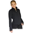 thumbnail image 1 of JT98 Princess Seam Fitted Figure Skating Jacket with Zipper Pocktes & Thumb Holes (Size CM), 1 of 5