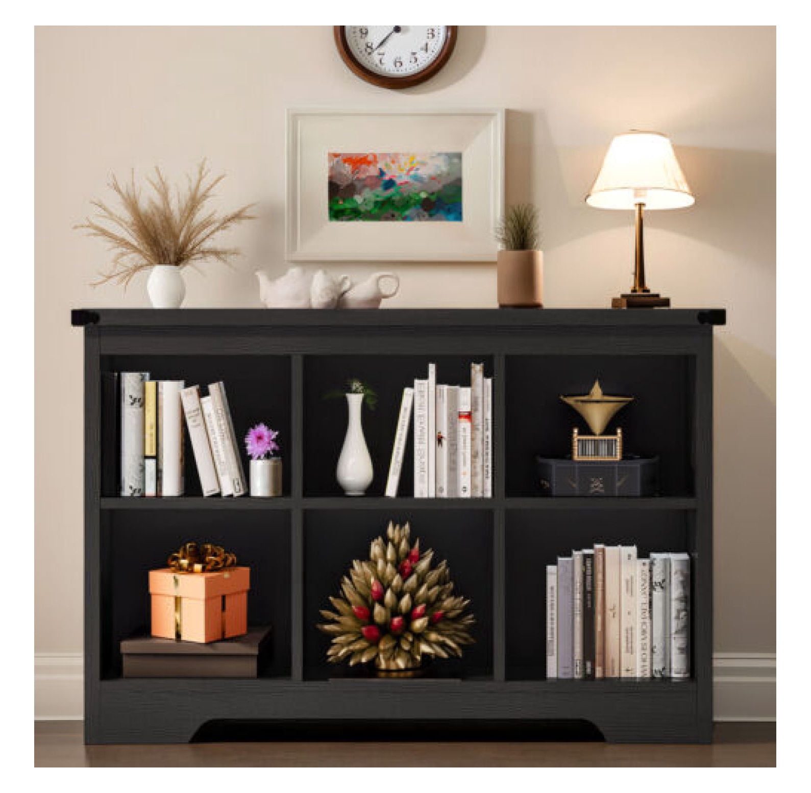 JTAOT 3 Tier Bookcase Cube Storage Bookshelf Display TV Rack Console ...
