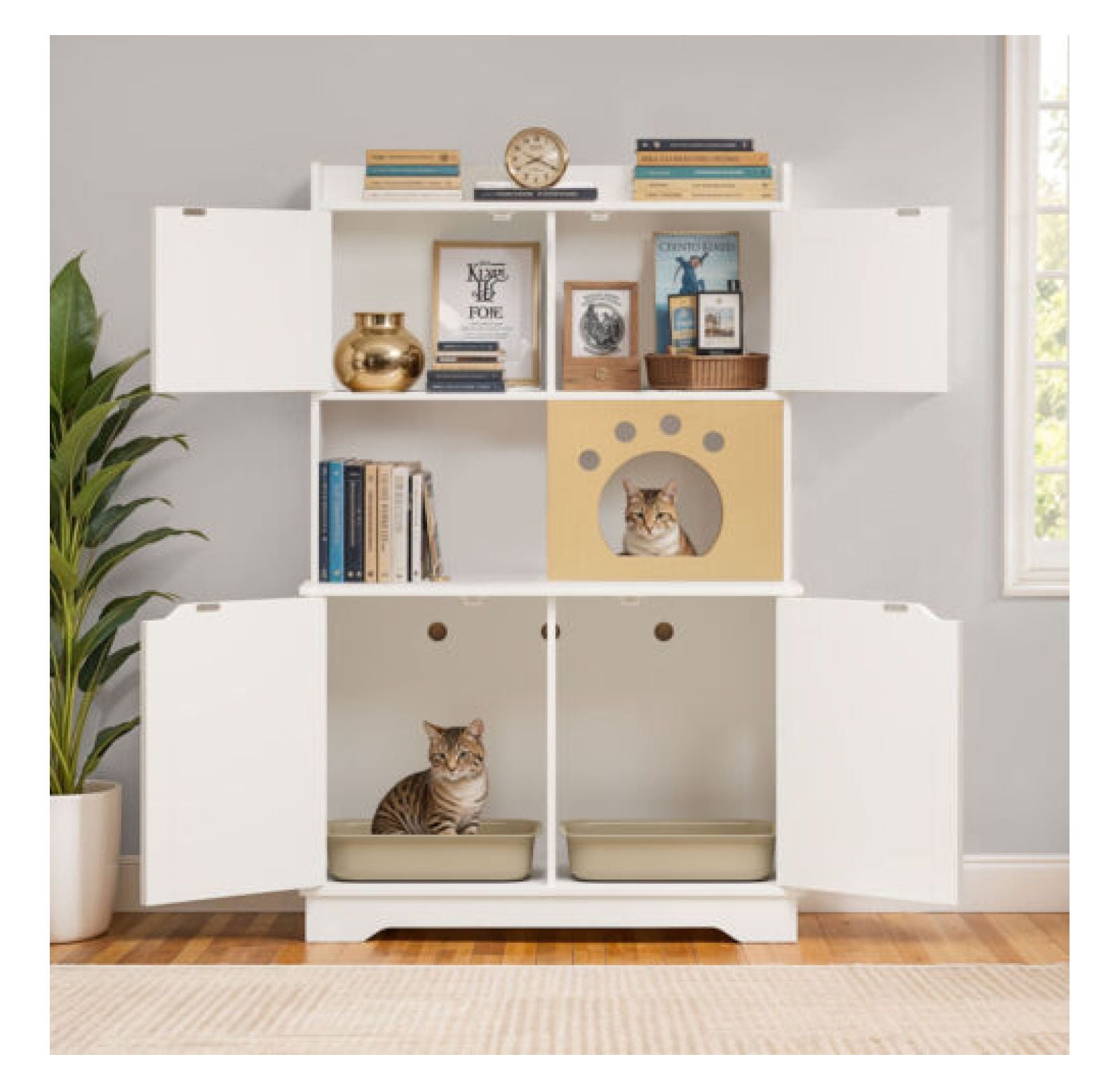 Cat Door Cabinet