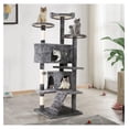 thumbnail image 1 of JTAOT 70'' Tall Cat Tree for Indoor Cats, Multi-Level Cat Furniture with Cat Scratching Post/Stand Platform/Cat Condo, Cat Tower with Funny Toy, Corner Cat Tree and Towers for Medium Cats, 1 of 7