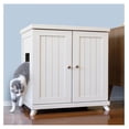thumbnail image 1 of JTAOT Cat Litter Box Enclosure Cabinet, Cottage, White, -Century Feet, XLarge, Hidden Litter Cat Furniture with Drawer, 1 of 8