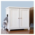 thumbnail image 1 of JTAOT Cat Litter Box Enclosure Cabinet, Cottage , White, Hidden Litter Cat Furniture with Drawer, Large + XLarge, 1 of 8