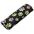 thumbnail image 1 of JTAOT Ethical Pets 50063 Snuggler Rainbow Pawprint Blanket, Black, 30x40, 1 of 2