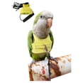 thumbnail image 1 of JTAOT Flight Harness Vest, Parrot Suit with Leash for Parakeets Cockatiels Conures Budgies, Flying Clothes Rope and Handle Outdoor Activities Training, Anti Bite (S, Yellow), 1 of 7