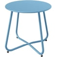 thumbnail image 1 of ‎JTAOT Outdoor All Weather Resistant Round End Table, Blue, 1 of 15