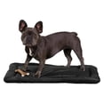 thumbnail image 1 of JTAOT Tough Rip-Stop Dog Crate Pad - Durable, Washable, None Skid Bottom Kennel Mat, 120-Day Warranty, Fits in Small Dog Crate 29"x18" Obsidian Black, 1 of 7