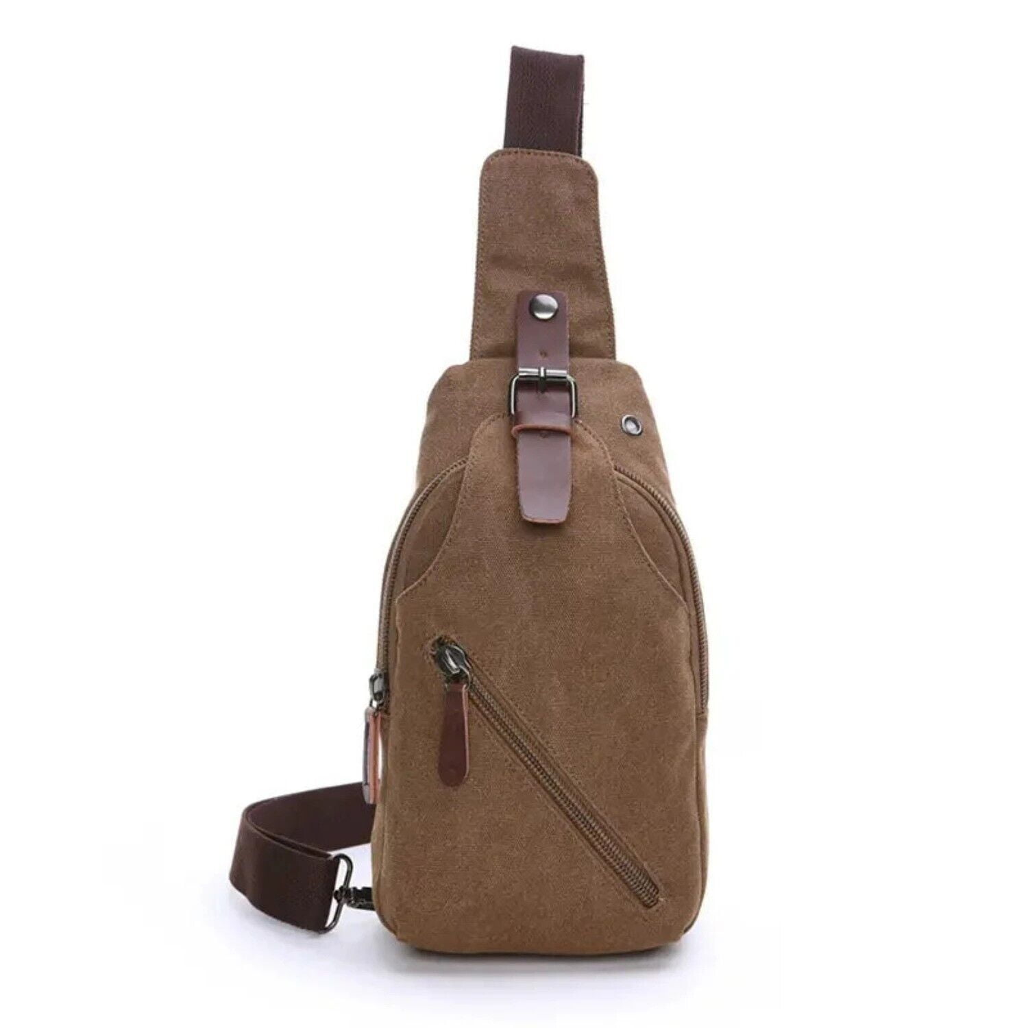 JTC Sling Bag for Men Women Anti Theft Canvas Chest Bag for Travel Hiking