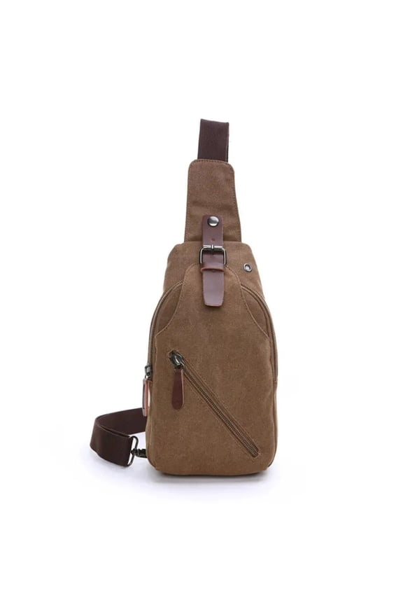 JTC Sling Bag for Men Women Anti Theft Canvas Chest Bag for Travel Hiking