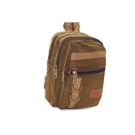 JTC Sling Bags for Women Crossbody Canvas Chest Bag with Adjustable Strap