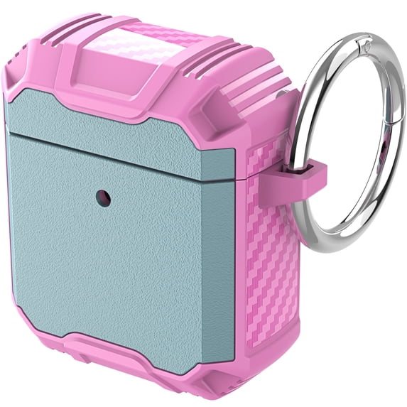 JTCASES for AirPods 3rd Generation 2021 Case, Transparent Wireless Charing Protective Skin Girl Women with Keychain for Apple iPod 3rd Gen, Green/Pink