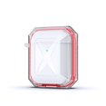 thumbnail image 1 of JTCASES for AirPods 1st 2nd Generation 2022 Case, Transparent Wireless Charing Protective Skin Girl Women with Keychain for Apple iPod 2nd/1st Gen, Red, 1 of 6