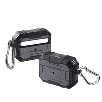 JTCASES for AirPods 3rd Generation Case, Wireless Charging with Keychain Hybird Two-layer Shockproof Anti-fall Full Protection for AirPods 3rd Gen, Black