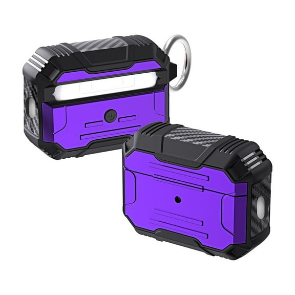 JTCASES for AirPods Pro 2 (2022) Case, Wireless Charging with Keychain Hybird Two-layer Shockproof Anti-fall Full Protection for AirPods for Pro 2 (2022), Purple