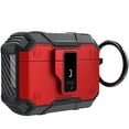 thumbnail image 1 of JTCASES for AirPods Pro 2nd GenCase, Military Grade Full Body Shockproof Protection Hard Cover, Support Wireless Charging with Keychain for Airpod Pro 2nd Gen, Red, 1 of 8