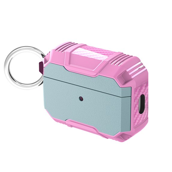 JTCASES for AirPods Pro 2nd Generation 2022 Case, Transparent Wireless Charing Protective Skin Girl Women with Keychain for Apple AirPods Pro 2nd 2022, H-Green/Pink