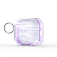 thumbnail image 1 of JTCASES for AirPods Pro 2nd Generation 2022 Case, Transparent Wireless Charing Protective Skin Girl Women with Keychain for Apple AirPods Pro 2nd Generation 2022, Purple, 1 of 5