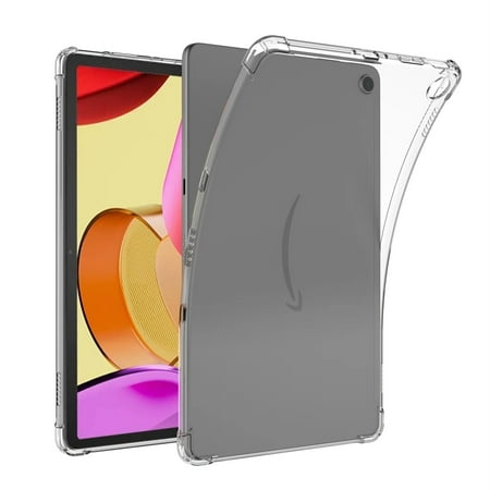 JTCASES Clear Case for All-New Amazon Kindle Fire Max 11 Tablet (13th Generation, 2023 Release), Slim Lightweight Shell Transparent Soft TPU Back Case Shockproof Crystal Reinforced Corner Cover,Clear