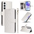 thumbnail image 1 of JTCASES Compatible with Samsung Galaxy A55 5G 6.6 inch Case Wallet Flip Folio Case [Kickstand] with RFID Blocking Card Holders [Shockproof] and Wrist Strap Cover for Men Women Girls, White, 1 of 12