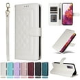 thumbnail image 1 of JTCASES Compatible with Samsung Galaxy S20 FE 5G 6.5 inch Case Wallet Flip Folio Case [Kickstand] with RFID Blocking Card Holders [Shockproof] and Wrist Strap Cover for Men Women Girls, White, 1 of 12